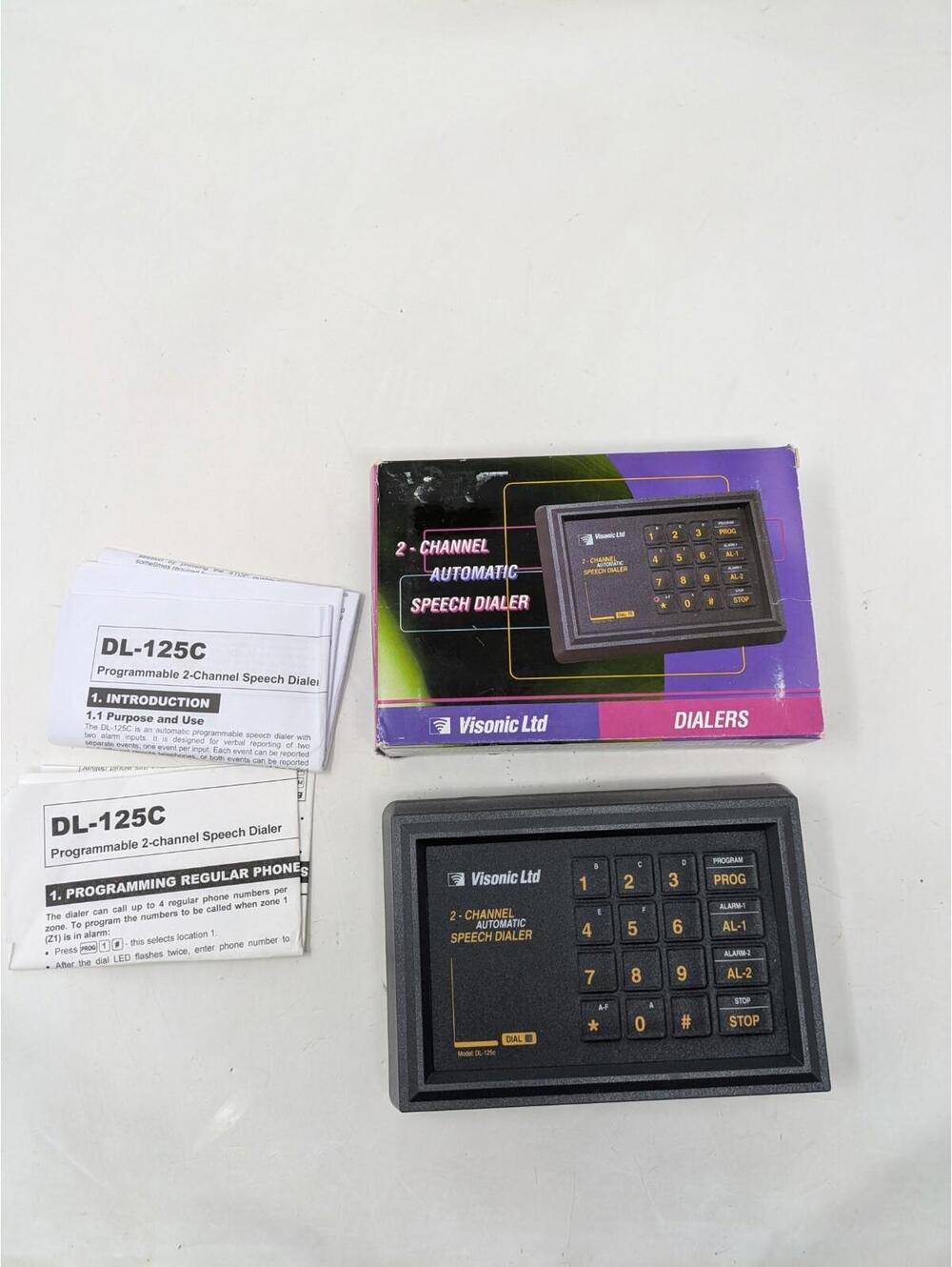Visonic LTD DL-125c FCC 2 Channel Speech Dialer